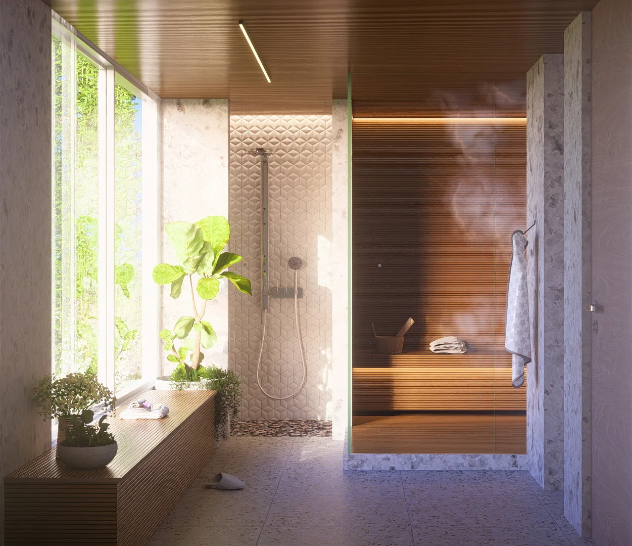 Sauna do Residencial Auraà