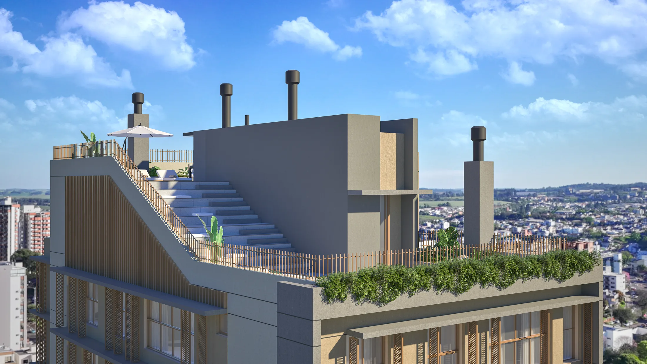 Rooftop do Residencial Auraà — vista 3