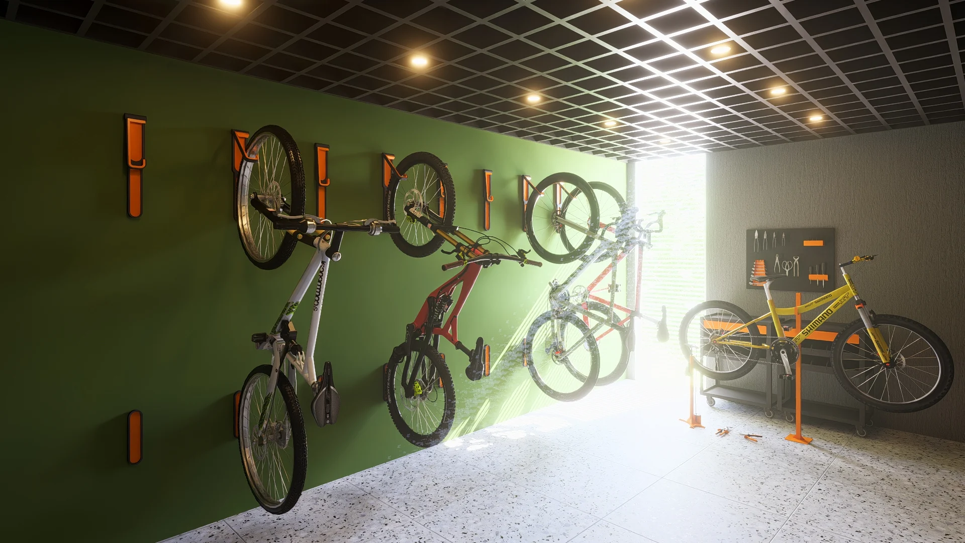 Bicicletário do Residencial Auraà