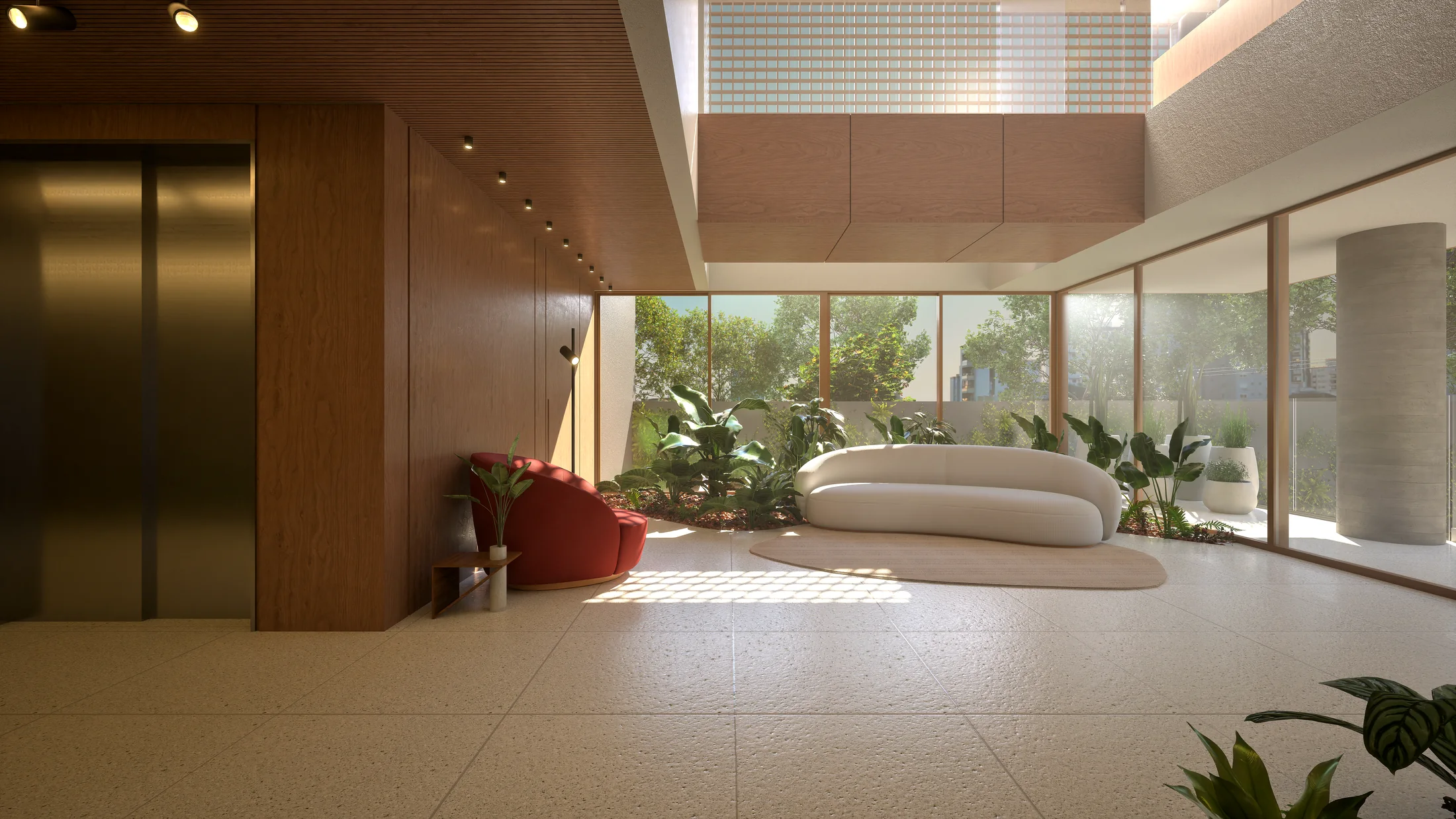 Hall do Residencial Auraà