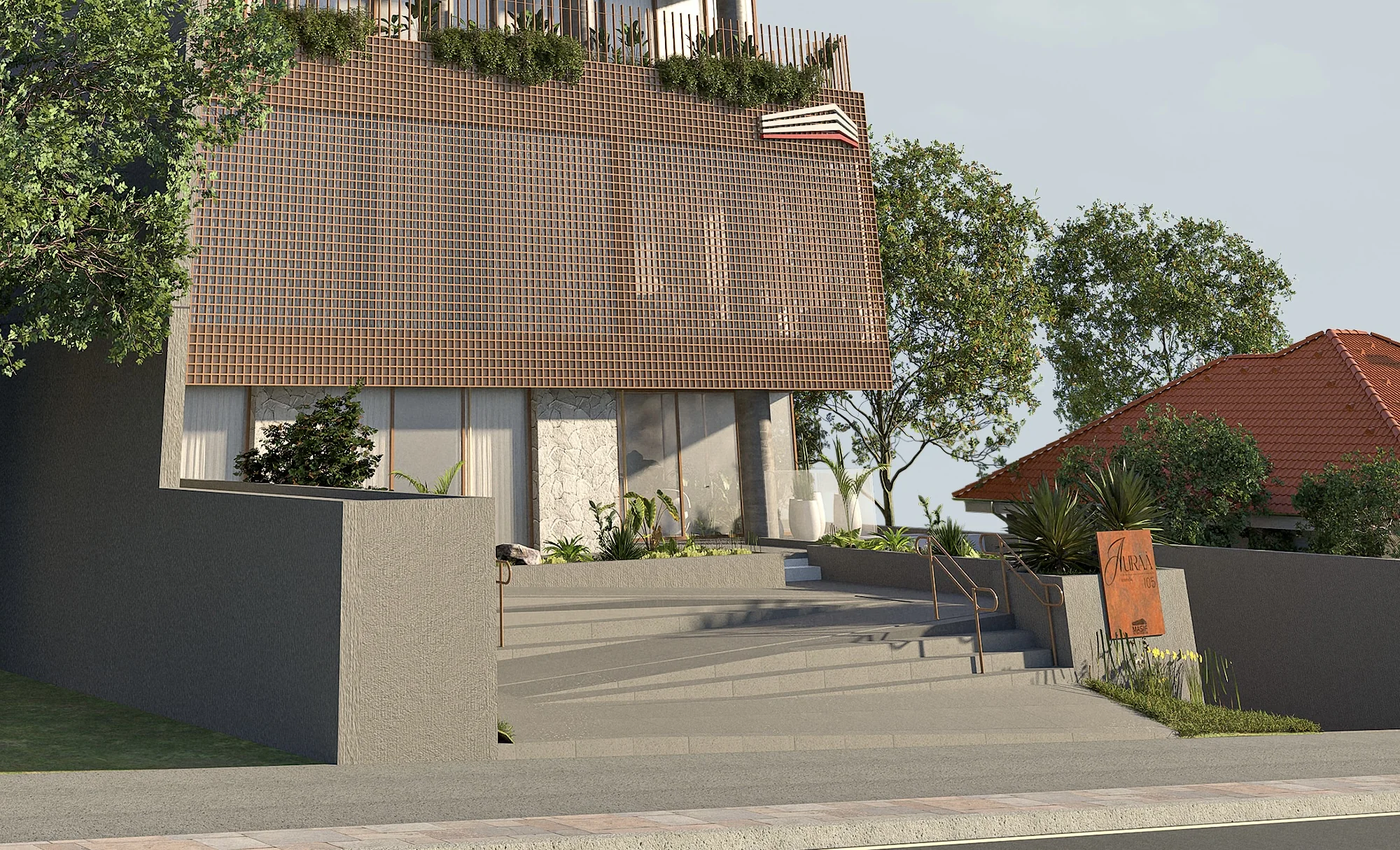 Acesso inclusivo do Residencial Auraà