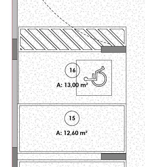 Vaga acessível do Residencial Auraà